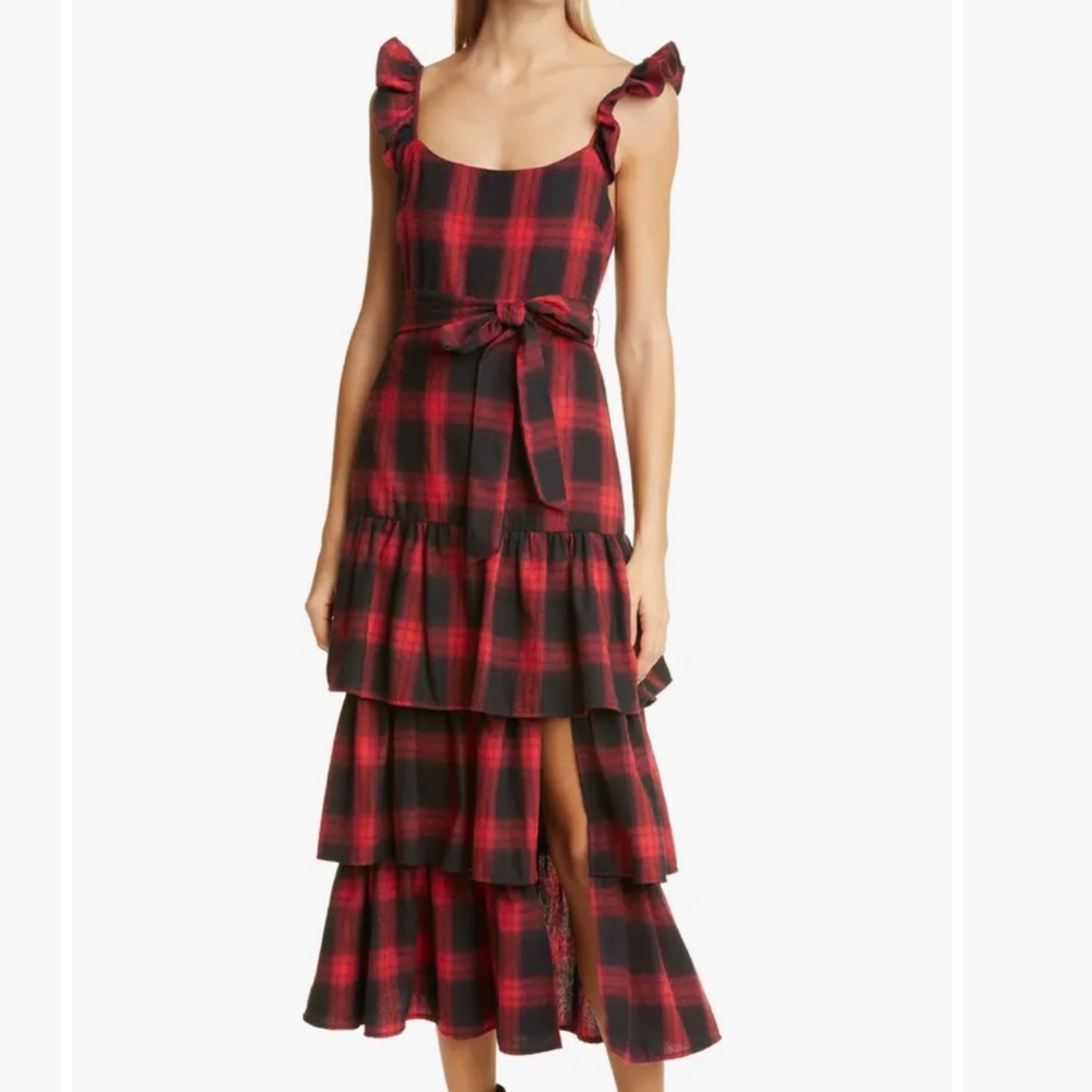 LIKELY - CHARLOTTE DRESS - Tiered Midi Dress
NWT size 0